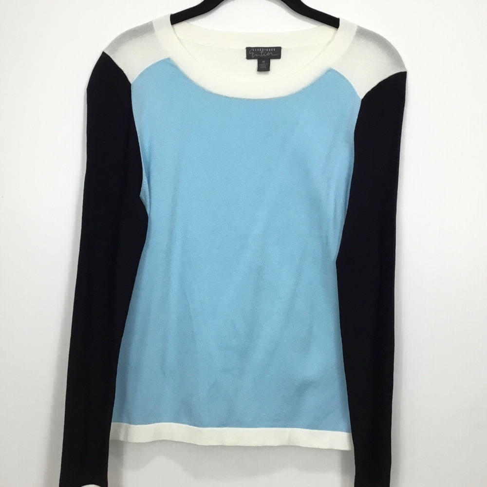 Classifies Entier Color-Block Sweater Size M - image 4